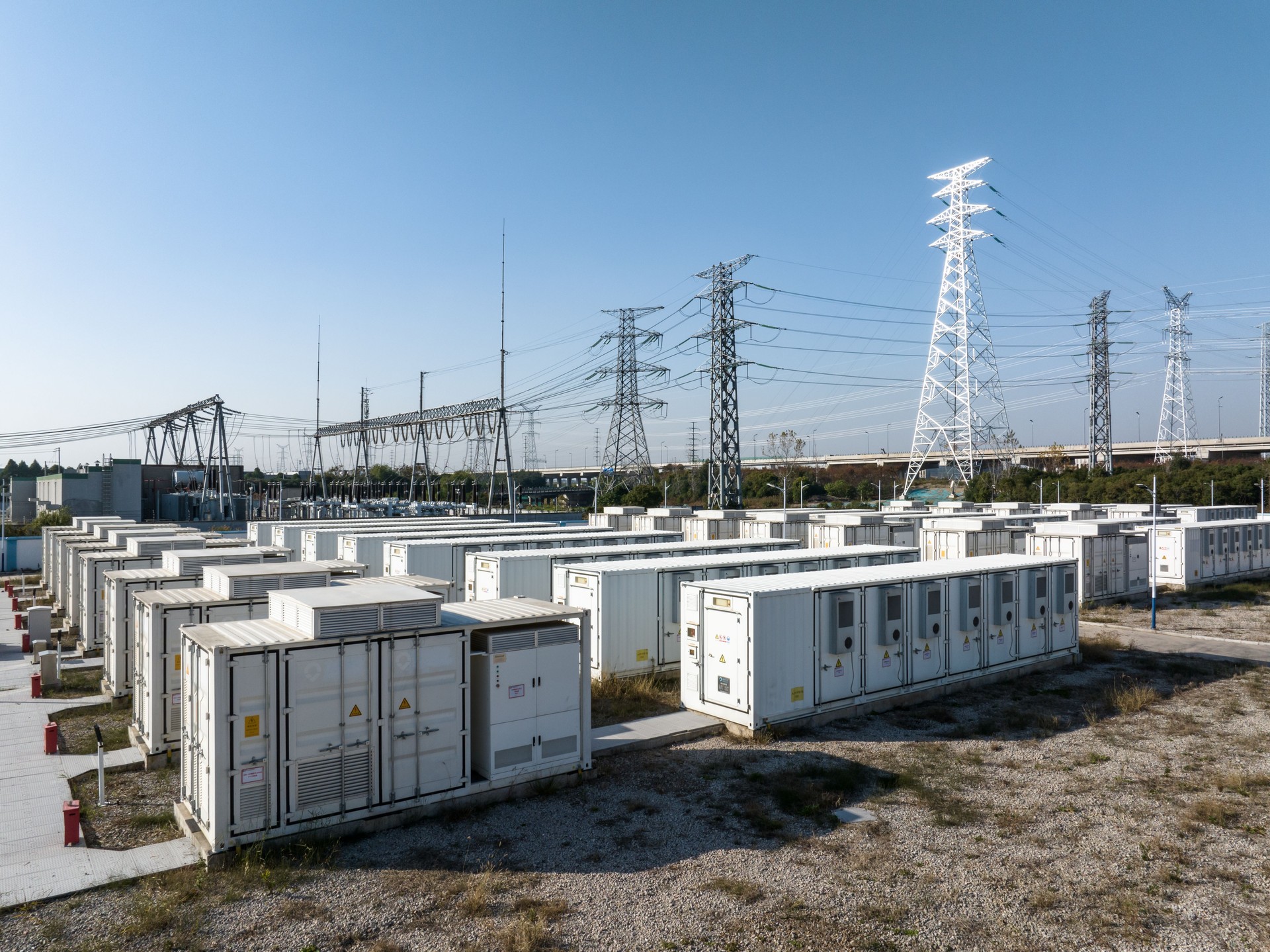 view of energy storage station