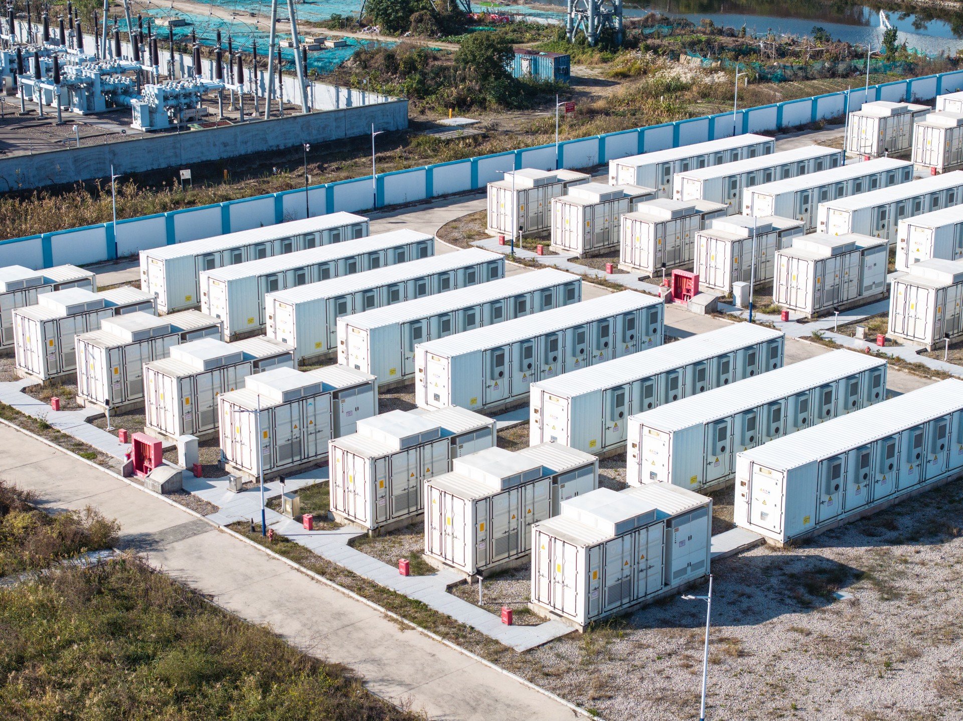view of energy storage station